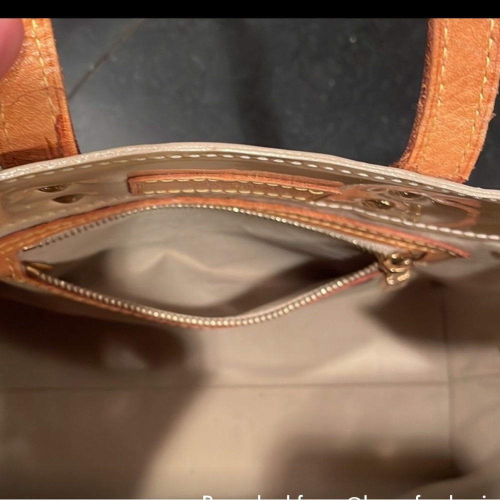Auth Louis Vuitton Vernis Reade PM Cream Tan Lt Beige Purse Bag Luxury Designer - Picture 7 of 17